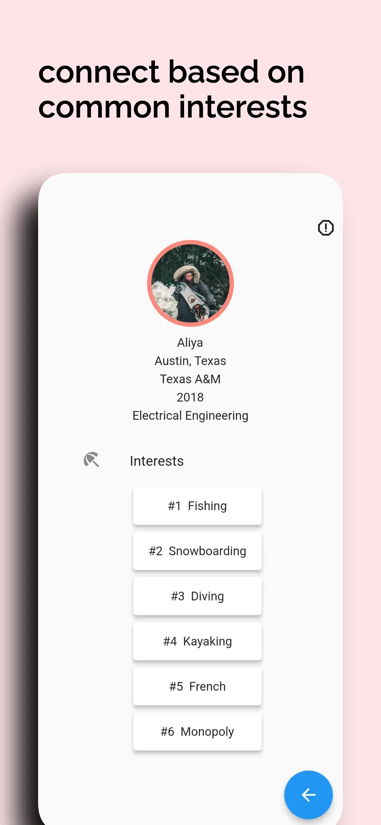 Screenshot of the Group'd app